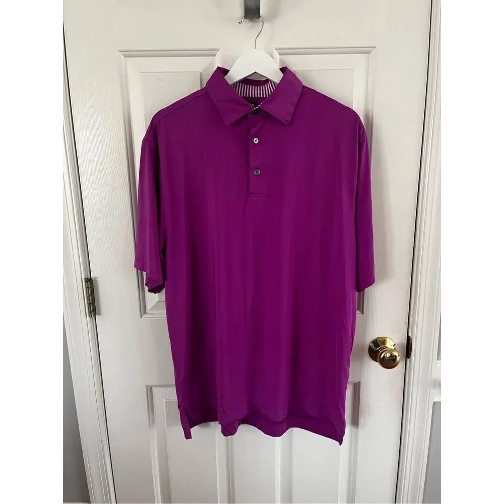 FootJoy Magenta Performance Golf Polo Shirt sz XXL